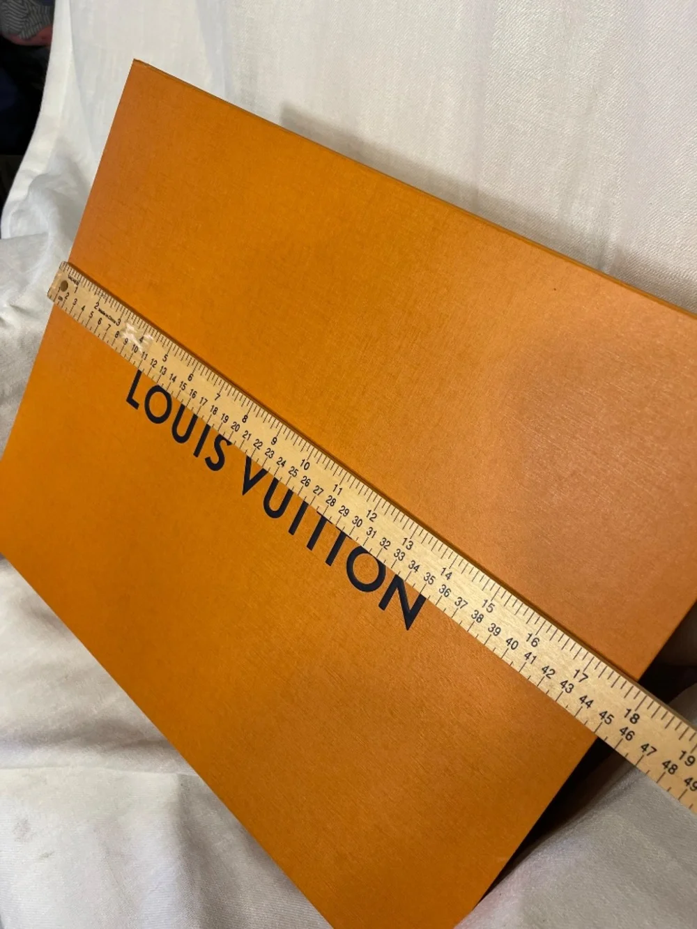 Louis Vuitton Orange Box with Black Logo
